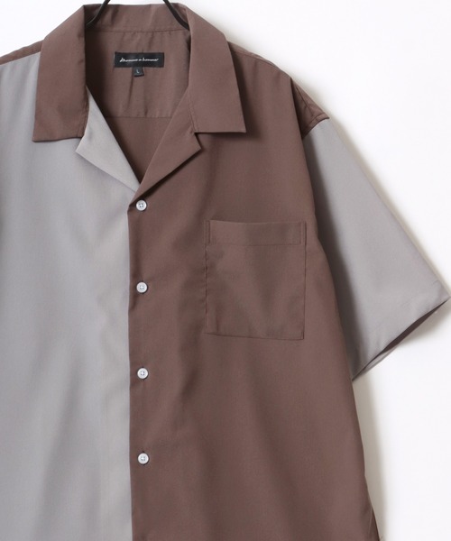 Lazar（ラザル） シャツ Oversize Drape Open Collar Shirt/オーバー
