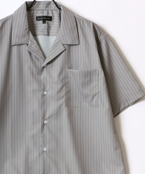 Lazar シャツ Oversize Drape Open Collar Shirt/オーバーサイズ