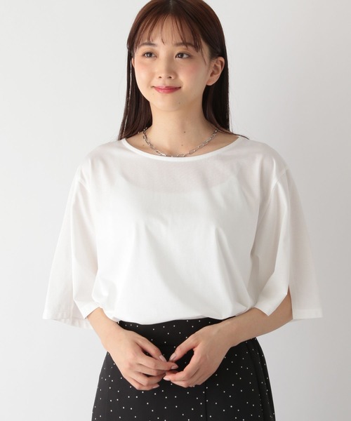 tシャツ 「洗える」４×２リブ プルオーバー レディース Cutie Blonde tシャツ 「洗える」腰回りをカバー アソート