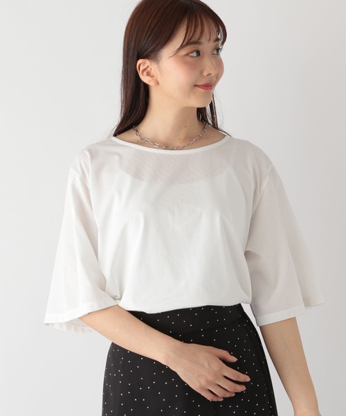GLOBAL WORK tシャツ Tシャツ 快適スリットスリーブプルオーバー