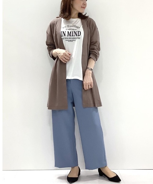 MICHEL KLEIN（ミッシェルクラン） カーディガン 「接触冷感」フライス