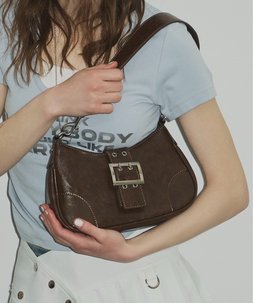 SHAGGIE ハンドバッグ ベルト付きワンハンドルバッグ : ZOZOTOWN