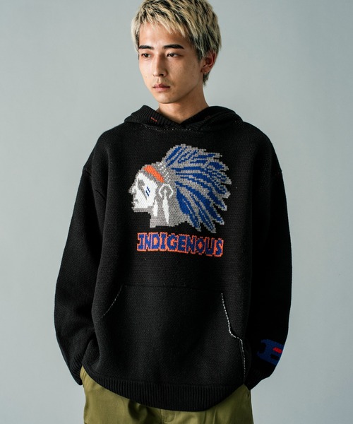 JACKROSE（ジャックローズ） セーター ニット JE-INDIAN KNIT HOODIE