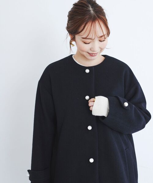 Perle Peche コート le.coeur blanc コート アウター Perle Peche パールツキコート
