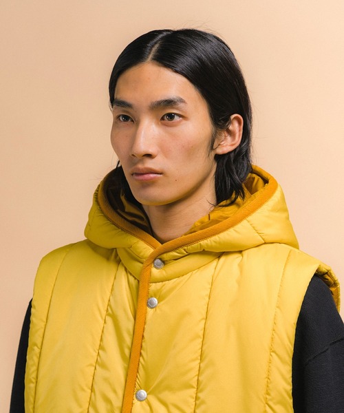 SceneVANコーデュロイJKT&ロバートエプストンロンドンジレ LAVENHAM（ラベンハム） ベスト ジレ VERTICAL BIG QUILT BARTON MENS
