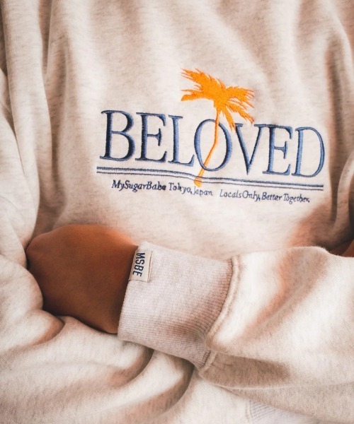 My Sugar Babe トレーナー スウェット BELOVED embroidery sweat