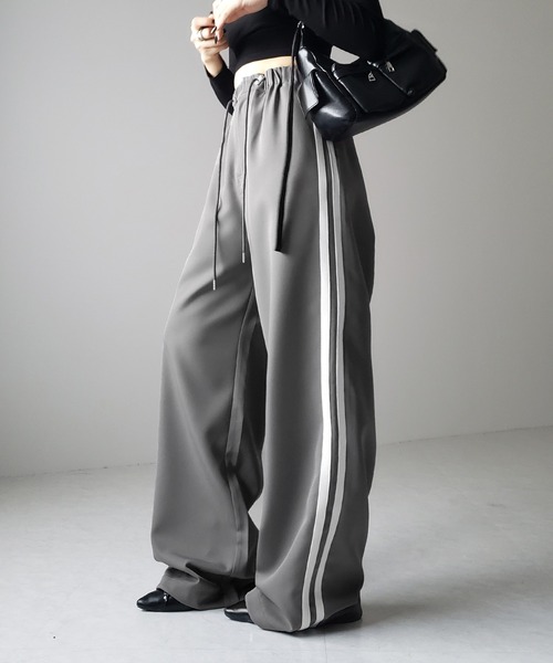 ワイドレッグパンツ S〜XL ドロスト 3color me+em select カーゴパンツ 「 3size/3color 」2WAYドロスト