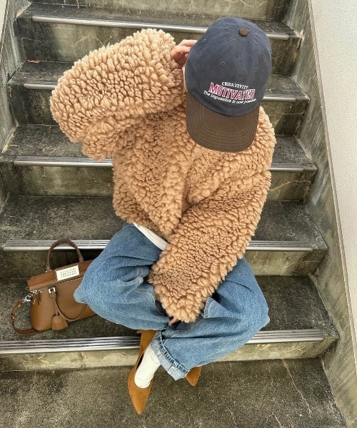 アンドマリーエルモオーバーボア En Saison Quincy Reversible Sherpa Coat | Anthropologie