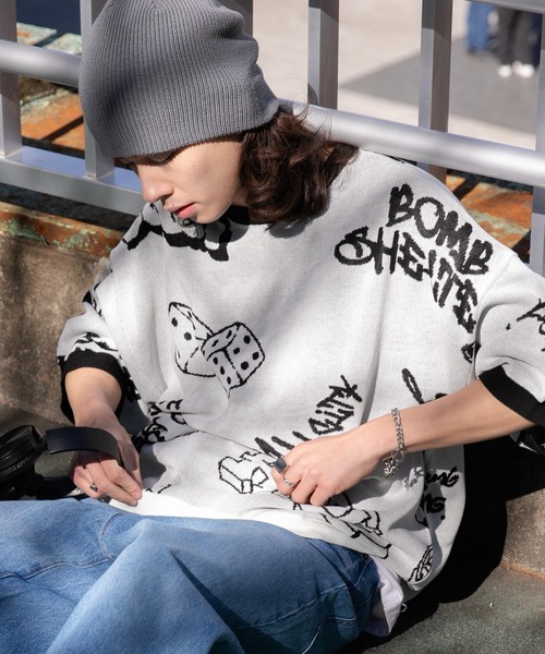 WEGO（ウィゴー） セーター ニット WEGO/ジャガードグラフィックニット