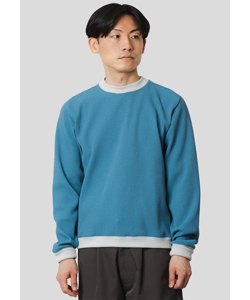 トレーナー/スウェット not lonely Multi Graphic Crew Sweat narifuri（ナリフリ） トレーナー スウェット マルチワッフルクルー