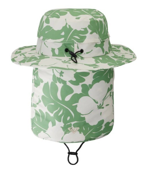 【新品未使用】ROXY 日焼け防止　ビーチハット レディース　帽子　花柄 ROXY 帽子 ハット UV WATER BEACH HAT P/ロキシーUVカット