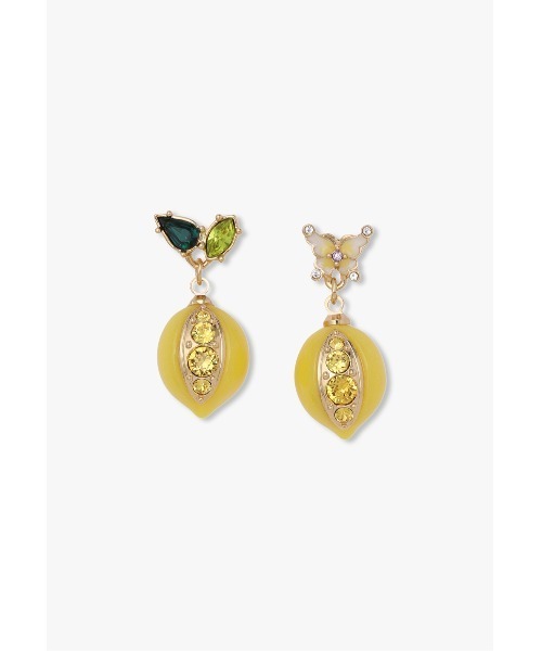【ANNA SUI】即対応レモンモチーフ ピアス レモンモチーフ ピアス