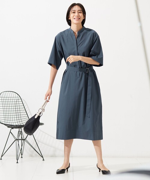 専用 新品 未使用 24SS 自由区 ファンクショナルクロス ワンピース L 自由区 シャツワンピース ファンクショナルクロス ワンピース