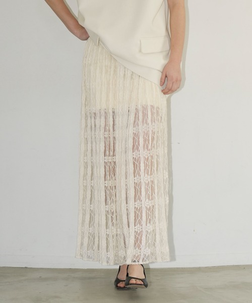 2WAY LACE LAYERED SKIRT （IVORY）サイズ1 スカート CLANE（クラネ） スカート 2WAY LACE LAYERED SKIRT : ZOZOTOWN Yahoo