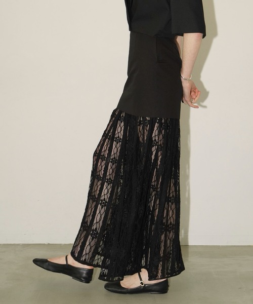 CLANE（クラネ） スカート 2WAY LACE LAYERED SKIRT : ZOZOTOWN Yahoo