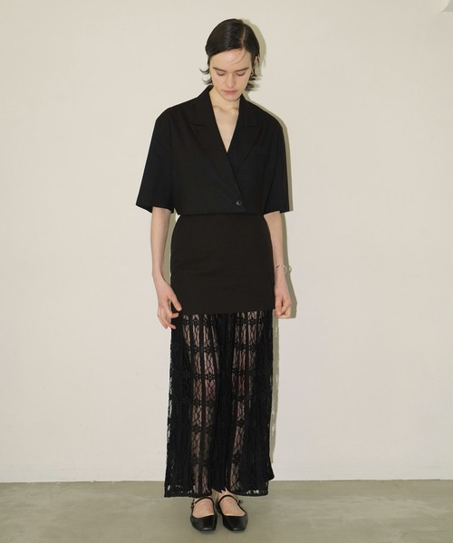 スカート 2WAY LACE LAYERED SKIRTの画像
