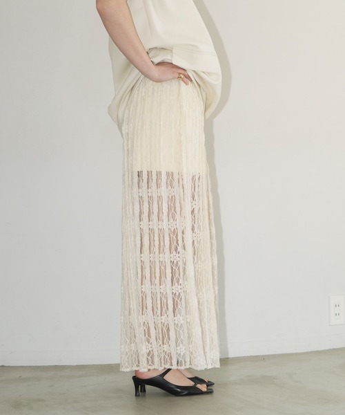 スカート 2WAY LACE LAYERED SKIRTの画像