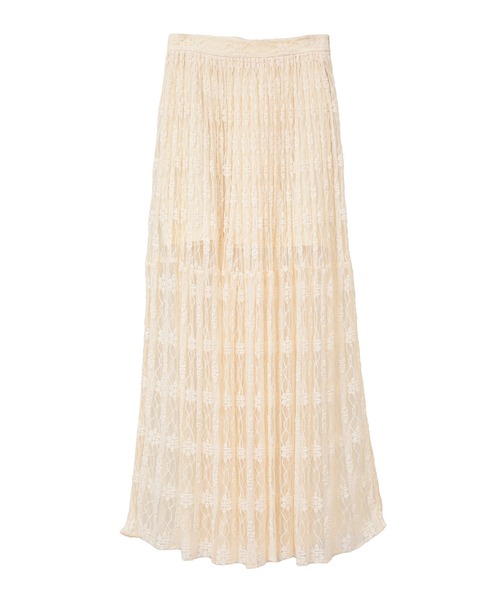 スカート 2WAY LACE LAYERED SKIRTの画像