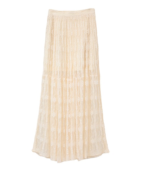 スカート 2WAY LACE LAYERED SKIRTの画像