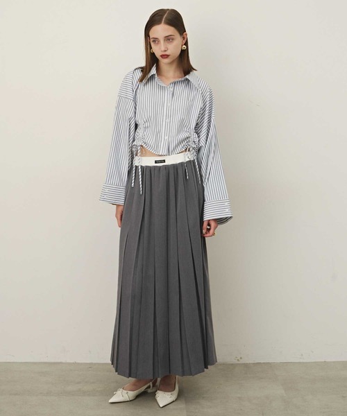 VIOLETTA ブラウス シャツ クロップドオーバーシャツ レディース