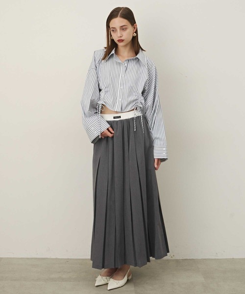 VIOLETTA ブラウス シャツ クロップドオーバーシャツ レディース
