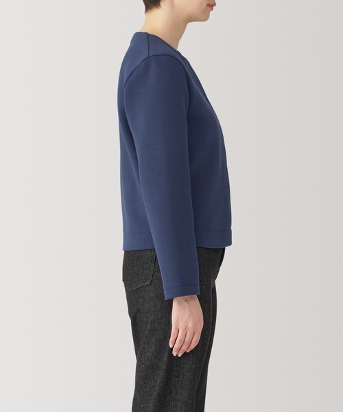 無印良品（MUJI） カーディガン 婦人 二重編みスウェットカーディガン