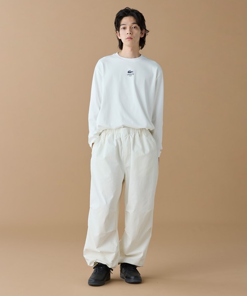 tシャツ オーバーサイズ PARISロゴ ヘビーウェイト 長袖Tシャツ / ロンT メンズ レディース | LACOSTE | 17