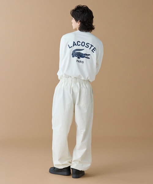 tシャツ オーバーサイズ PARISロゴ ヘビーウェイト 長袖Tシャツ / ロンT メンズ レディース | LACOSTE | 20