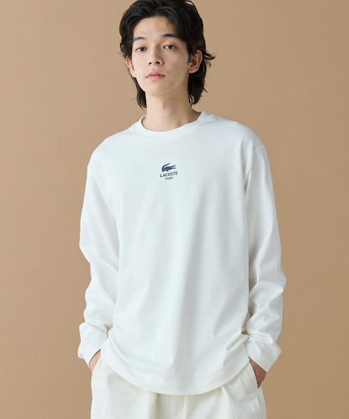 tシャツ オーバーサイズ PARISロゴ ヘビーウェイト 長袖Tシャツ / ロンT メンズ レディース | LACOSTE | 06