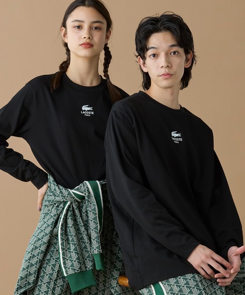 tシャツ オーバーサイズ PARISロゴ ヘビーウェイト 長袖Tシャツ / ロンT メンズ レディース | LACOSTE | 22
