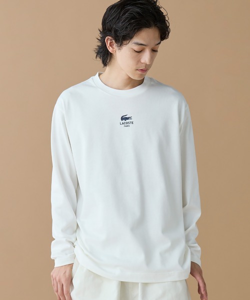 tシャツ オーバーサイズ PARISロゴ ヘビーウェイト 長袖Tシャツ / ロンT メンズ レディース | LACOSTE | 08