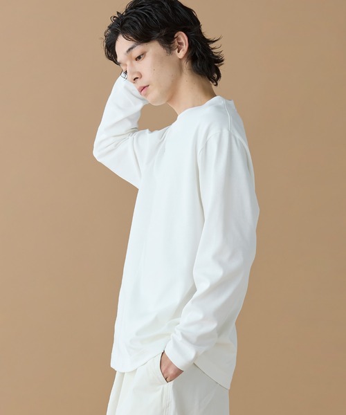 tシャツ オーバーサイズ PARISロゴ ヘビーウェイト 長袖Tシャツ / ロンT メンズ レディース | LACOSTE | 09
