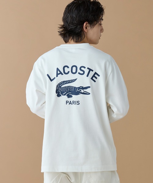 tシャツ オーバーサイズ PARISロゴ ヘビーウェイト 長袖Tシャツ / ロンT メンズ レディース | LACOSTE | 05