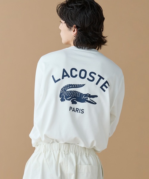 tシャツ オーバーサイズ PARISロゴ ヘビーウェイト 長袖Tシャツ / ロンT メンズ レディース | LACOSTE | 13