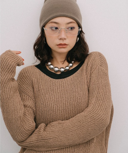 HANNE ニット セーター ルーズニットプルオーバー レディース