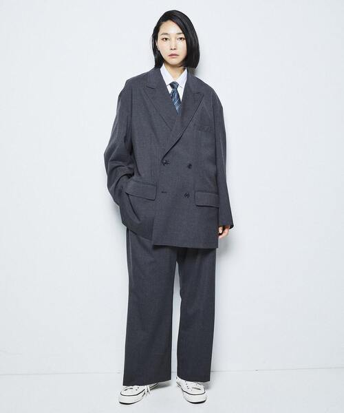 【REISS】Millie ワイド テイラード スーツ スラックス パンツ セール】TRストレッチスーツ地 ストレート 1タック センター