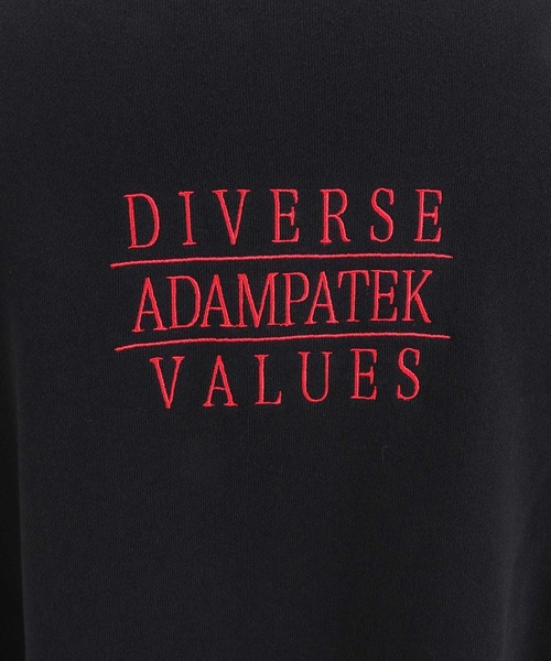トレーナー スウェット 「ADAMPATEK/アダムパテック」logo half zip stand pullover / 刺繍ロゴハーフジッププルオ ADAM PATEK トレーナー スウェット ADMPATEK/logo half zip