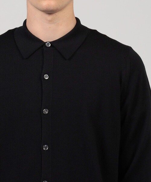 JOHN SMEDLEY TIBOR 24G EASY FIT カーディガン