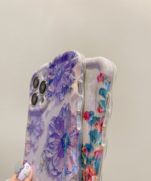 Fun & Daily スマホケース Art Flower iPhone Case 14 / 15 16
