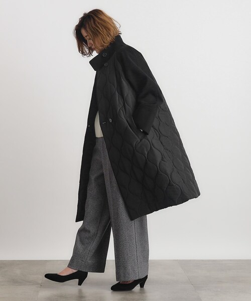 grove（グローブ） コート アウター キルトドッキングスタンドカラー