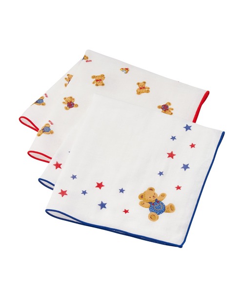 MIKI HOUSE（ミキハウス） ベビー ガーゼハンカチ2枚セット : ZOZOTOWN