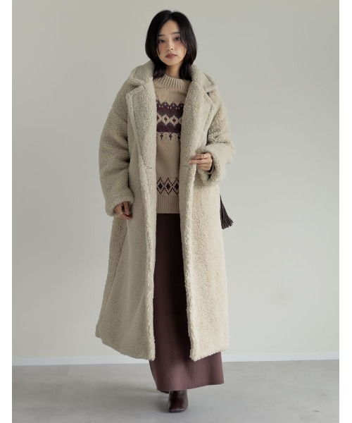 ニット セーター 「2024-25 WINTER COLLECTION」ノルディック柄ニットプルオーバー レディース Re:EDIT ニット セーター 「2024-25 WINTER COLLECTION