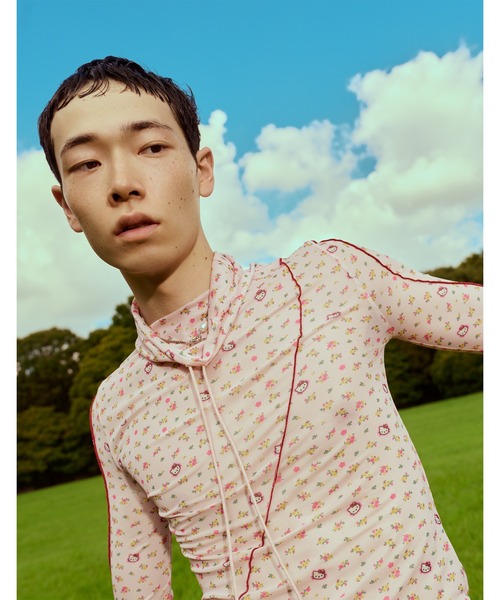 tシャツ HELLO KITTY x little sunny bite tulle top レディース