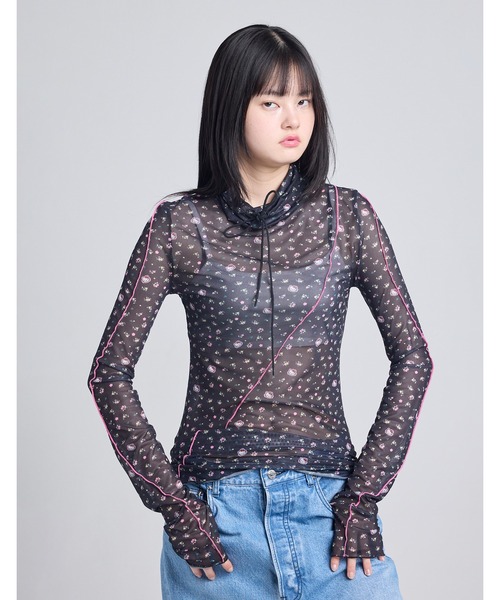 tシャツ HELLO KITTY x little sunny bite tulle top レディース Little sunny bite tシャツ HELLO KITTY x little tulle top