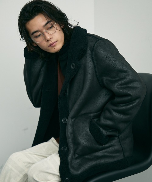 Shoowtime（ショウタイム） ブルゾン アウター back boa suede