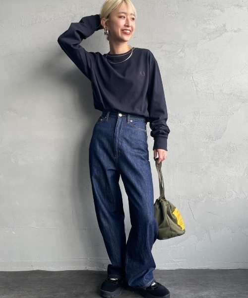 今季　FREDPERRY ツインティップTシャツ　ネイビー　新品タグ付　お値下げ FRED PERRY tシャツ 「FRED PERRY/フレッドペリー」 ツイン