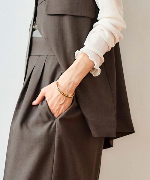 le.coeur blanc パンツ サイロツイルダブルタックパンツ le.coeur blanc パンツ サイロツイルダブルタックパンツ