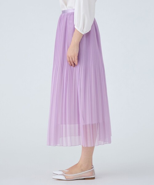 Ballsey（ボールジィ） スカート ポリエステルボイルプリーツ フレア