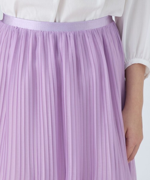 Ballsey スカート ポリエステルボイルプリーツ フレアスカート
