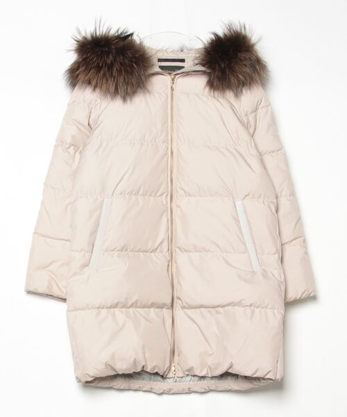 ナノ・ユニバース 西川ダウン アイボリー 38 NANO universe（ナノ・ユニバース） ダウンコート「NISHIKAWAコラボ